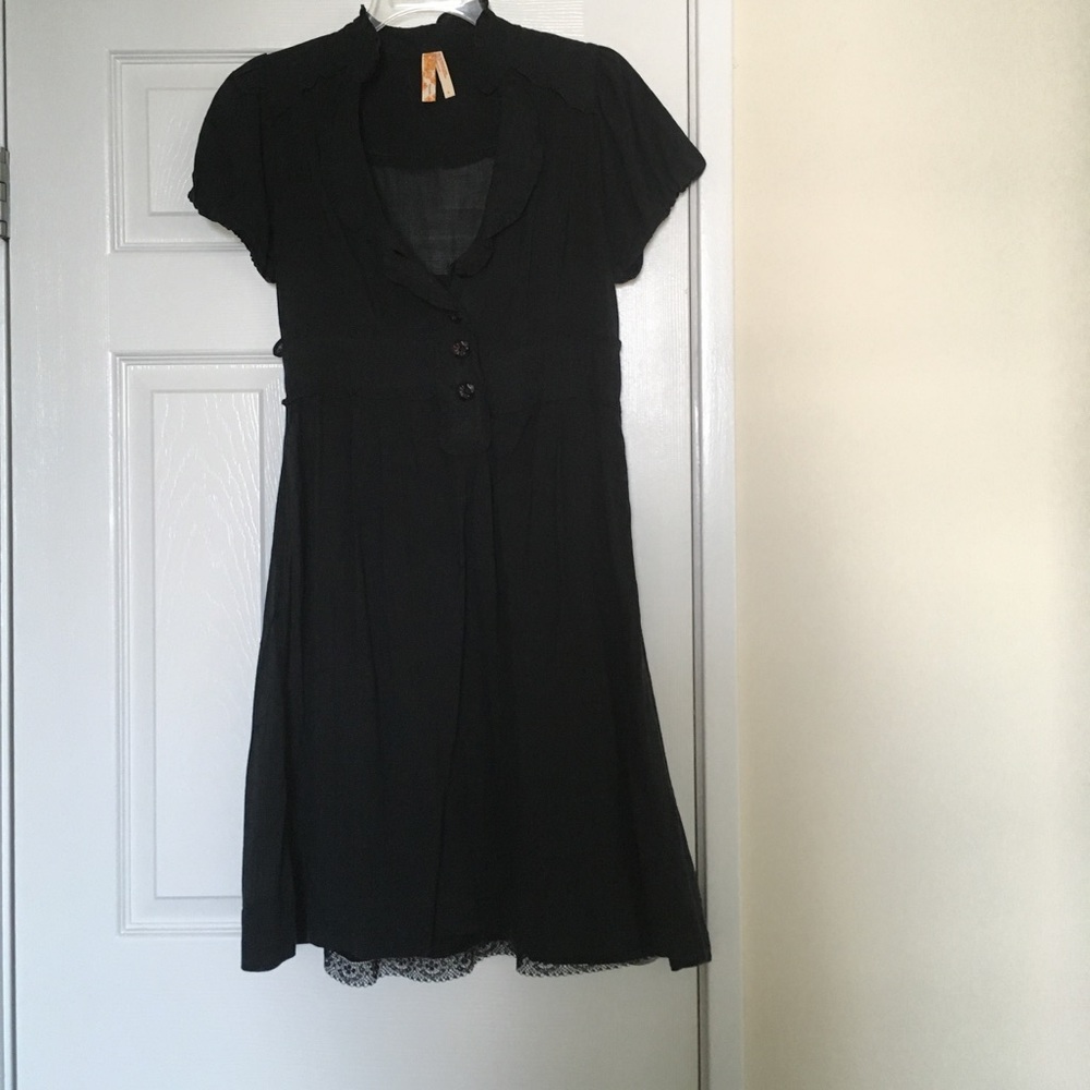 Anthropologie Maeve Navy Dress